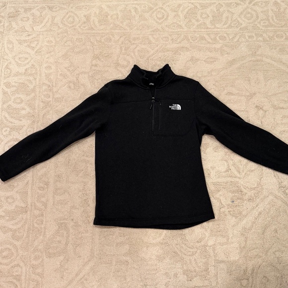 The North Face Gordon Lyons 1/4 Zip Fleece Pullover – Mens Large – Black Heather - Picture 3 of 4